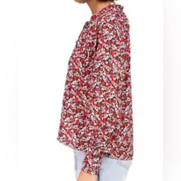 Sanctuary Floral Peasant Top Blouse-Red, Pink & White-Women’s 1X-Cottagecore-NEW - Picture 12 of 13